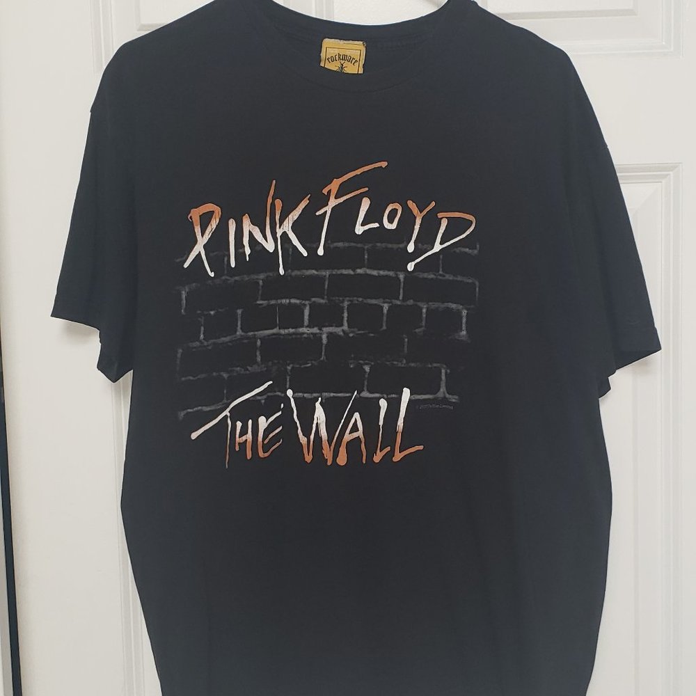 Pink Floyd The Wall Graphic Black T Shirt Tee Mens size Large Rockware